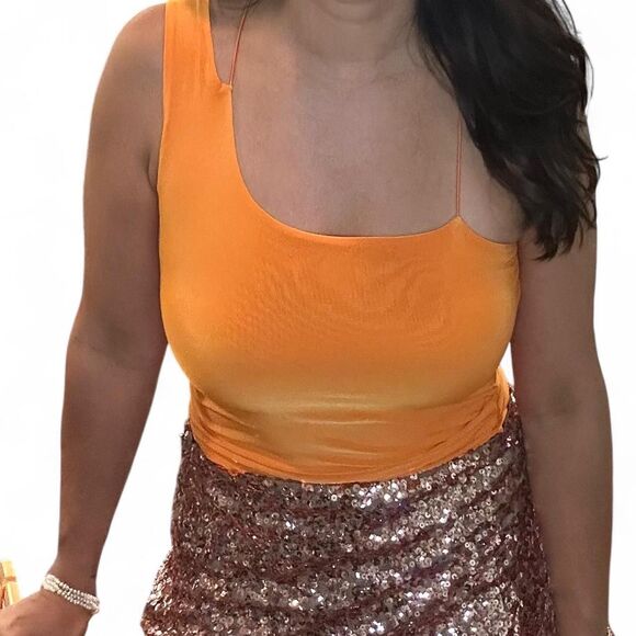 Nastyal Gal Women's Orange Bodysuit Size 4 - Picture 3 of 5